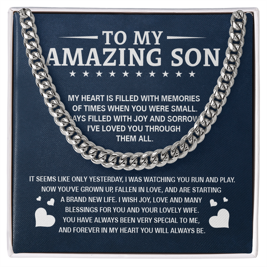 To My Son - Wedding Gift From Mom