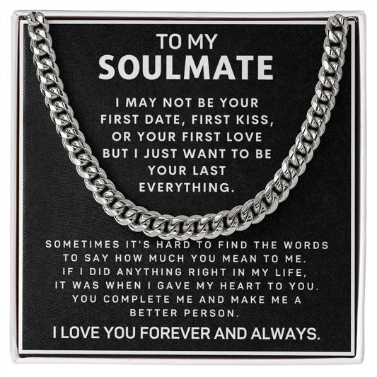 [Almost Sold Out] SOULMATE - I Just Want To Be Your Last - Cuban Chain Necklace