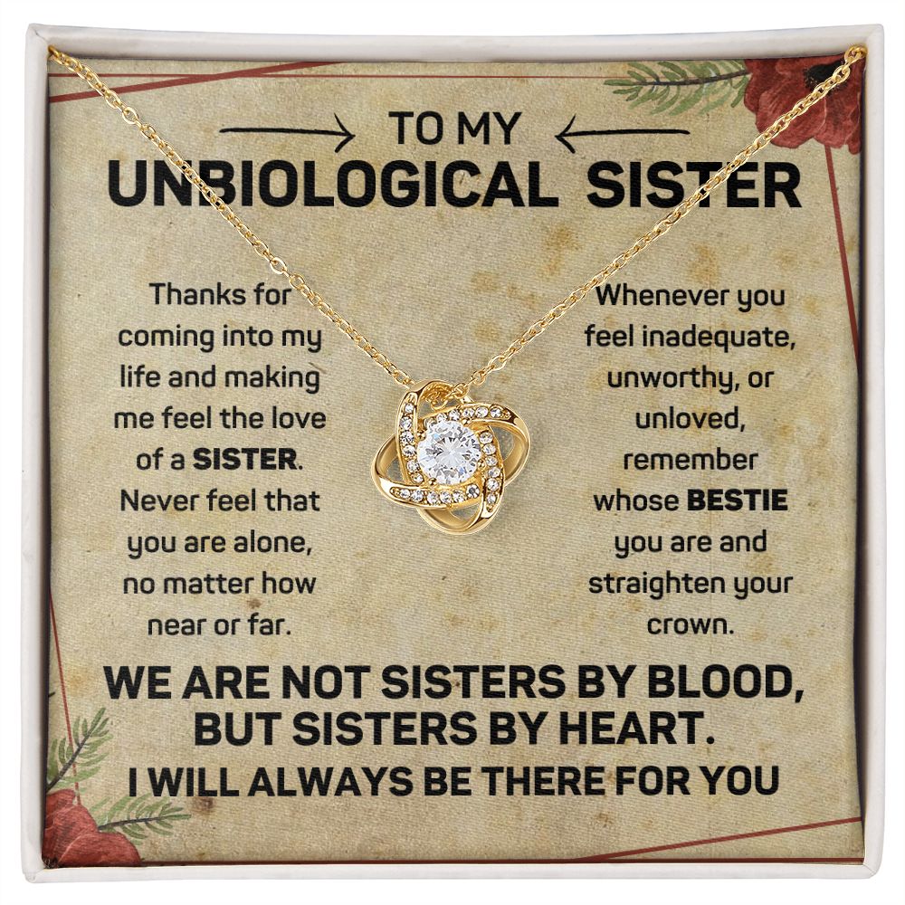 Unbiological Sisters Best Friend Necklace – Stamps of Love, LLC