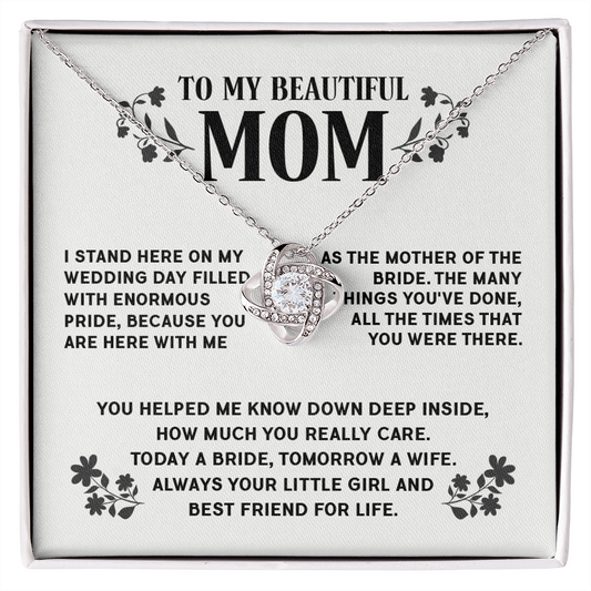 Today A Bride, Tomorrow A Wife, Always Your Little Girl - Wedding Gift For Mom